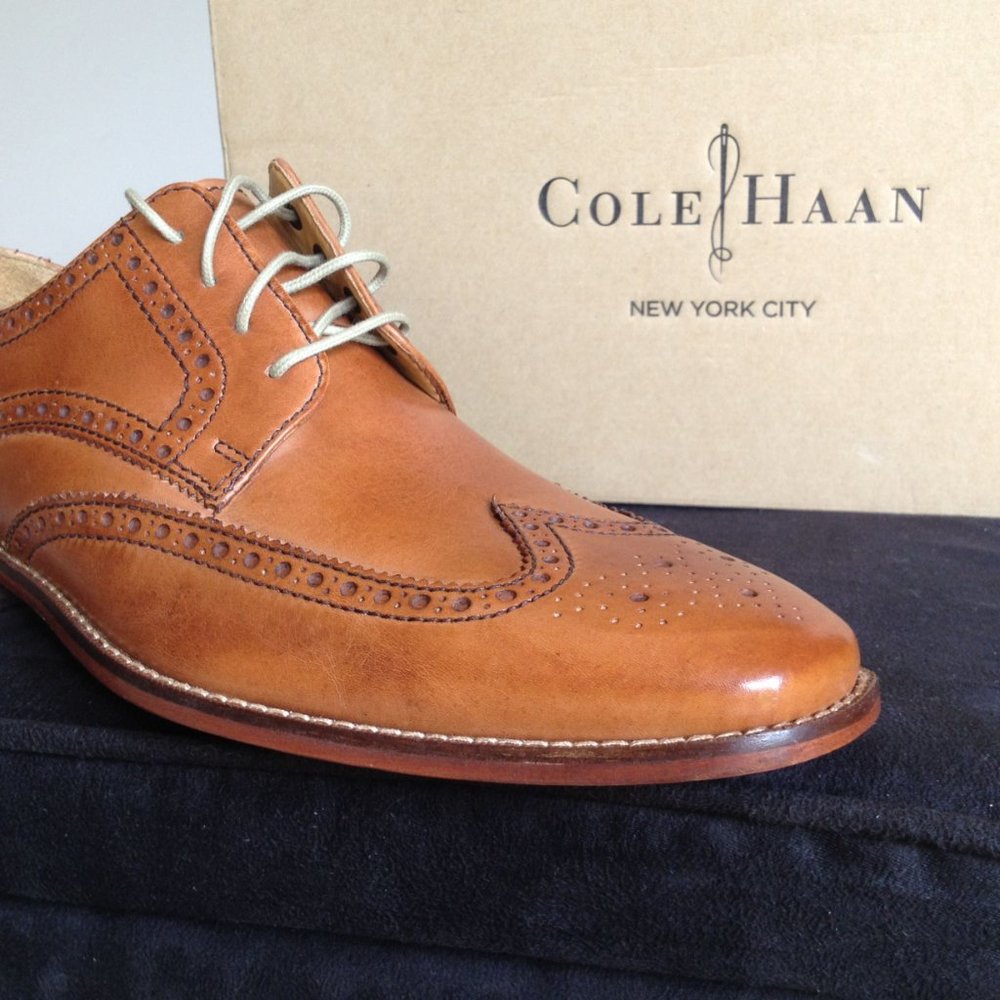 Cole Haan pre-owned Tan leather men's shoes s 7.5